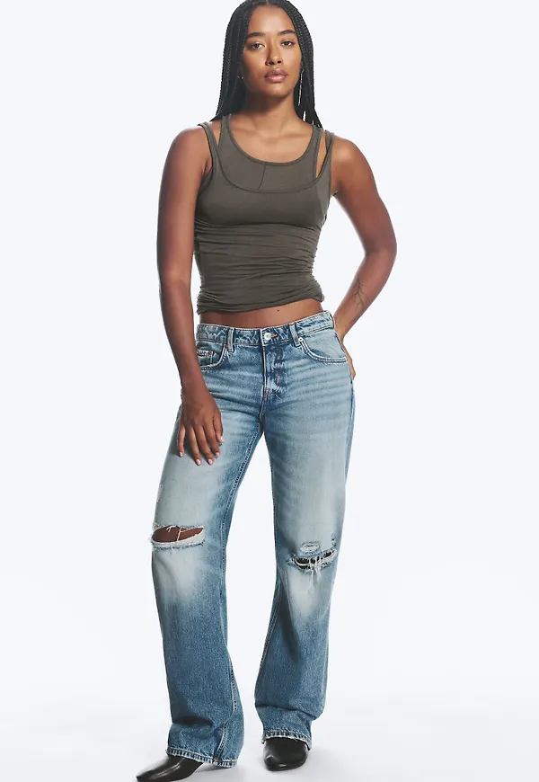 Mica Low Rise Regular Straight Jeans