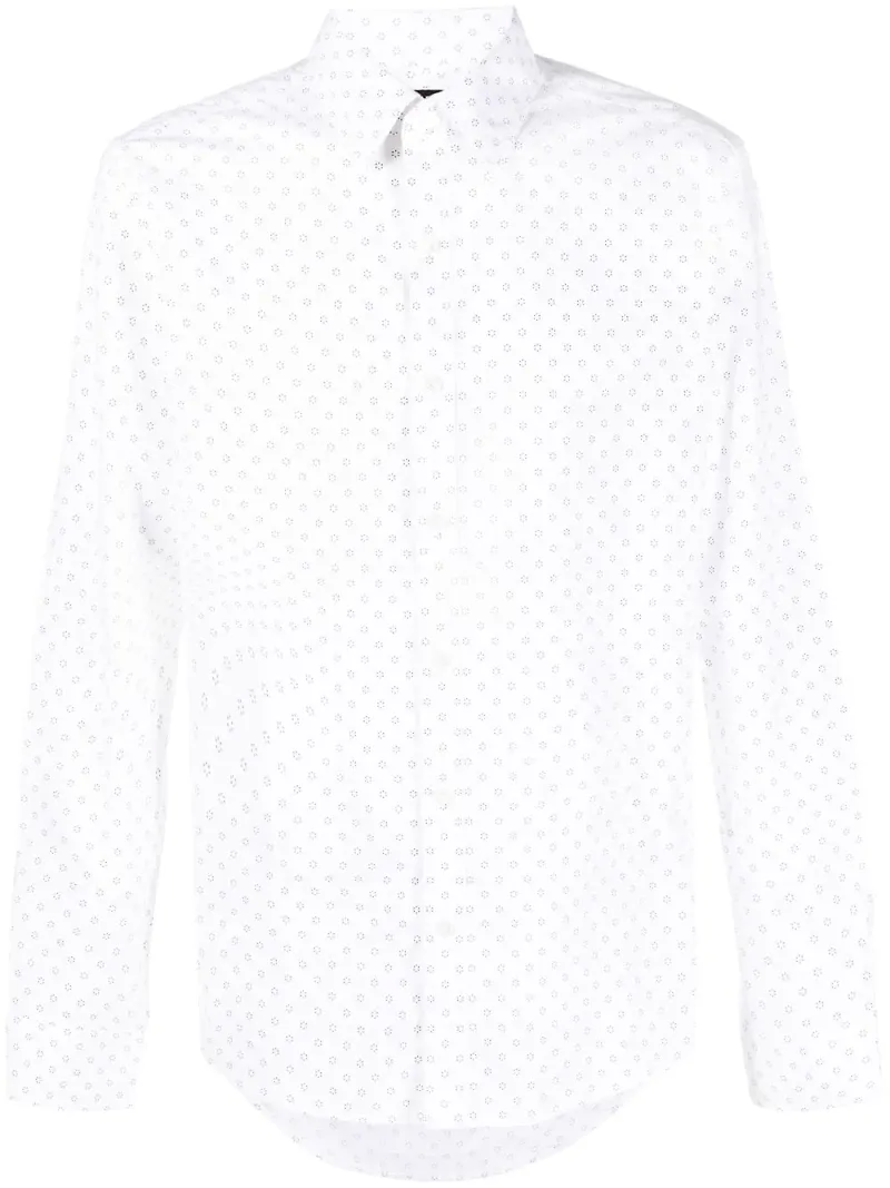 Michael Kors blommig långärmad t-shirt - Vit
