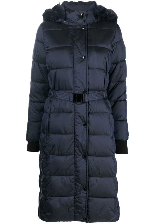 Michael Kors Collection puffkappa med huva - Blå