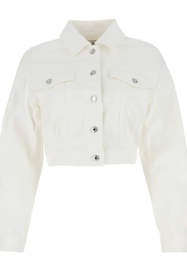 Michael Kors Denim Jackets Vit, Dam
