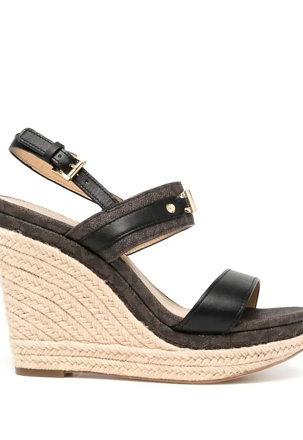 Michael Kors Farrah sandaler med kilklack 120 mm - Blå
