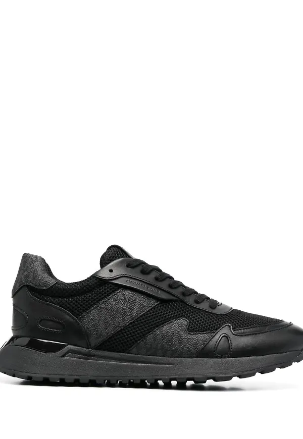 Michael Kors Miles lädersneakers - Svart