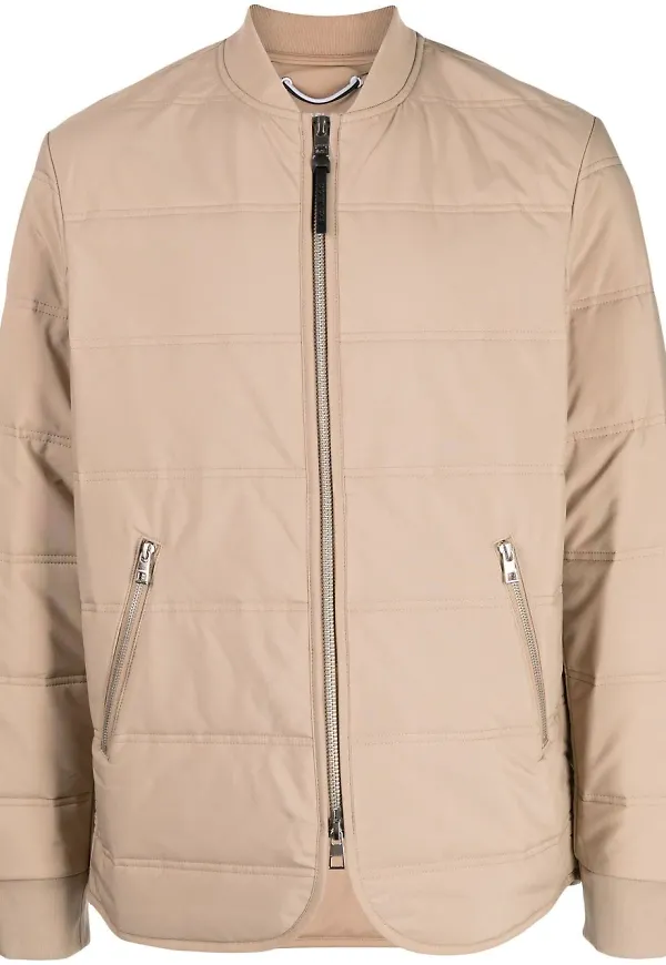 Michael Kors quiltad bomberjacka - Brun
