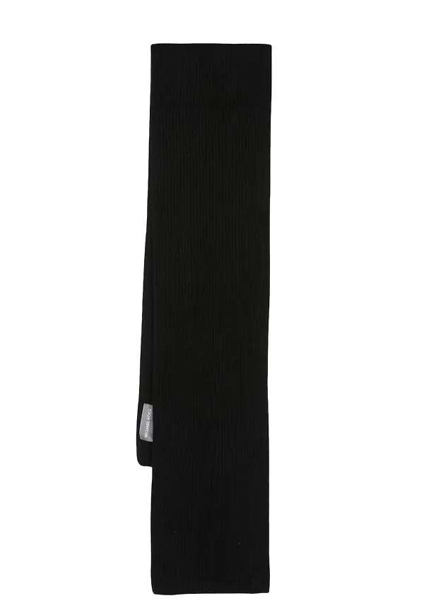 Michael Kors ribbstickad halsduk - Svart