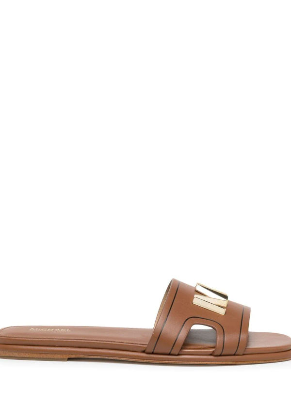 Michael Kors sandaler med logotyp - Brun