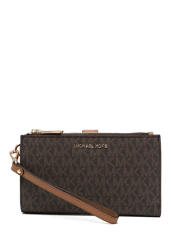 Michael Michael Kors Adele kuvertväska med monogram - Brun