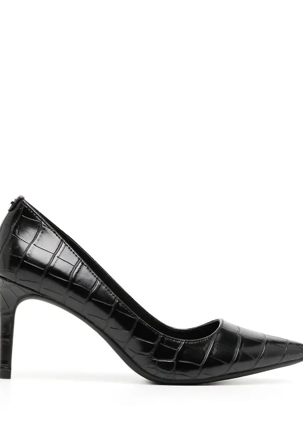 Michael Michael Kors Alina krokodilpräglade pumps 80 mm - Svart
