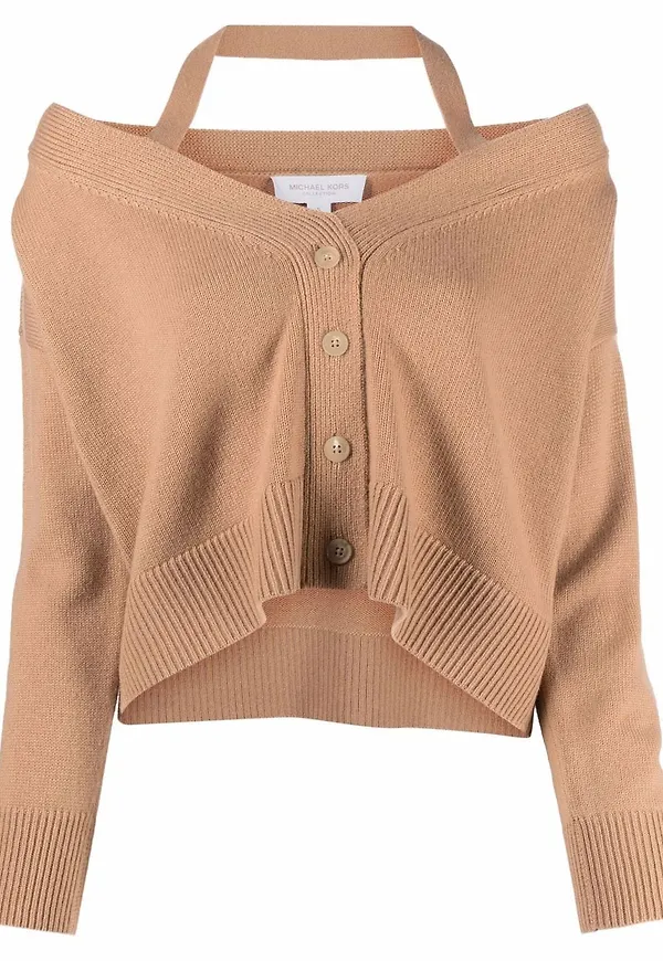 Michael Michael Kors baraxlad kofta i kashmir - Brun