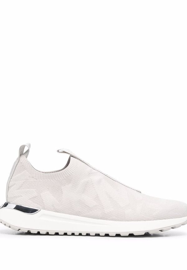 Michael Michael Kors Bodie stickade sneakers med präglad logotyp - Grå