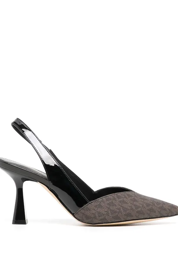 Michael Michael Kors Chelsea slingback-skor med skulpterad klack - Brun