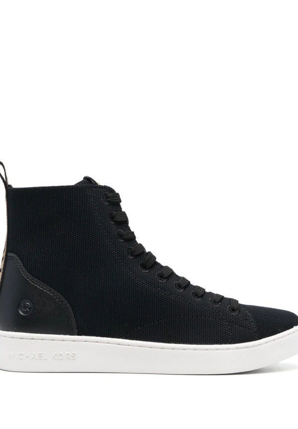 Michael Michael Kors Edie stickade höga träningsskor - Svart