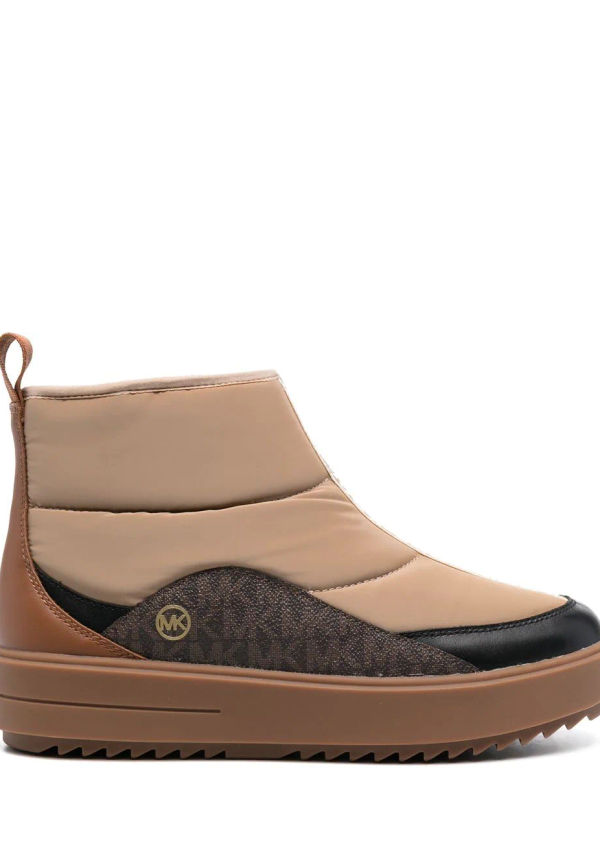 Michael Michael Kors Emmett quiltade stövlar - Neutral
