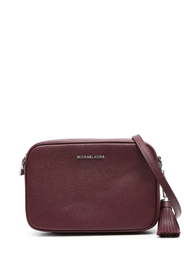 Michael Michael Kors Ginny axelremsväska i skinn - Röd
