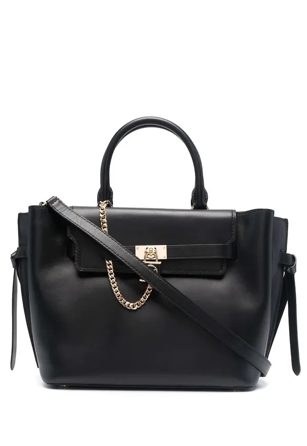 Michael Michael Kors Hamilton Legacy totebag i skinn - Svart