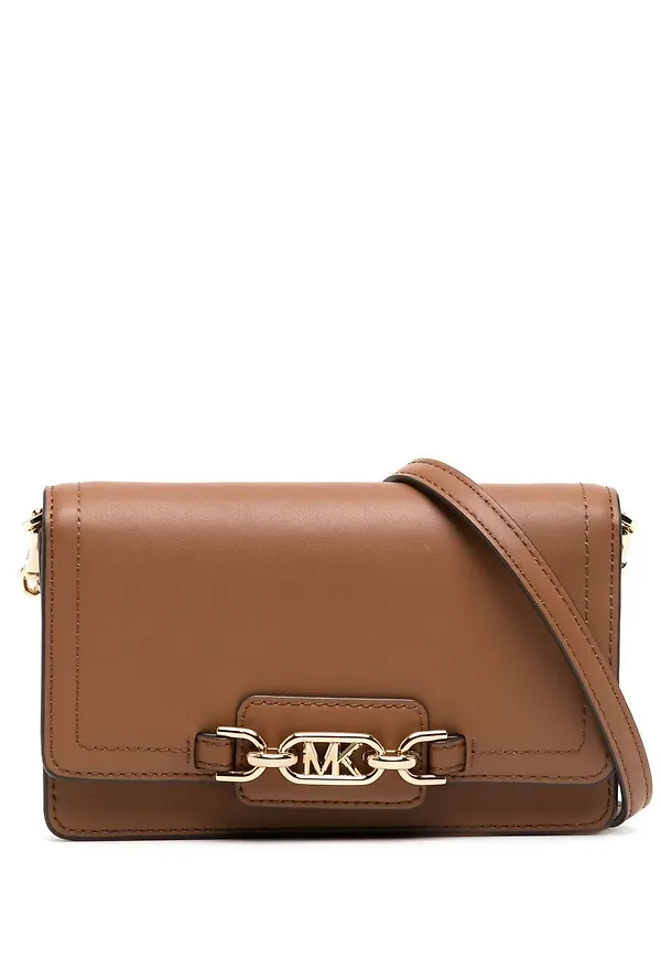 Michael Michael Kors Heather liten axelremsväska - Brun