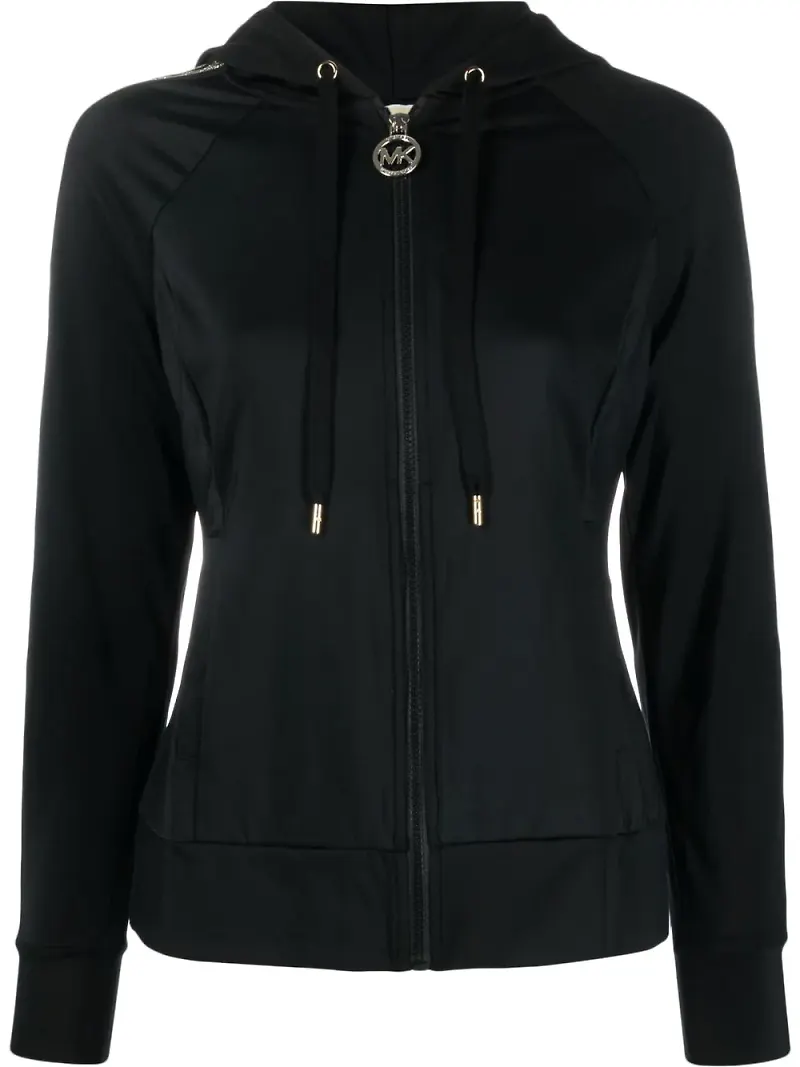 Michael Michael Kors hoodie med dragkedja - Svart