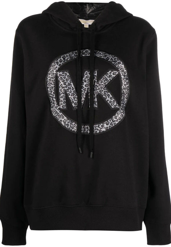 Michael Michael Kors hoodie med logotypapplikation - Svart