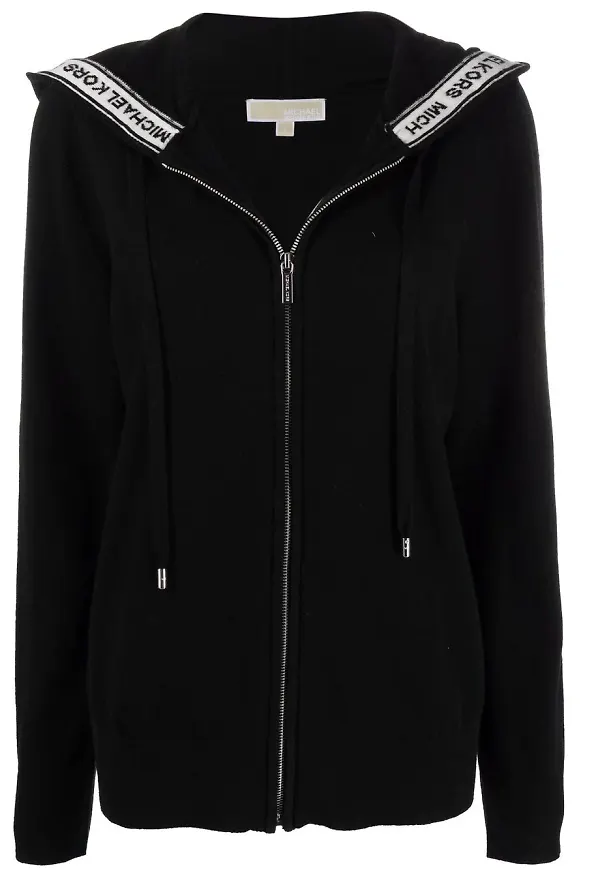 Michael Michael Kors hoodie med logotypband - Svart