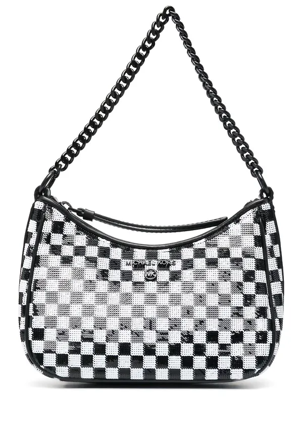 Michael Michael Kors Jet Set axelväska med paljetter - Svart