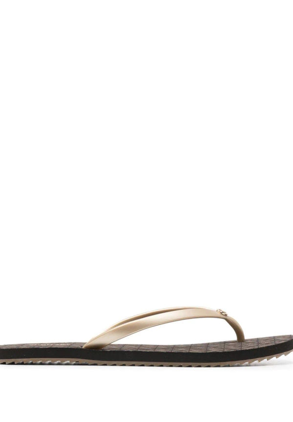 Michael Michael Kors Jinx flip-flops med monogram - Brun