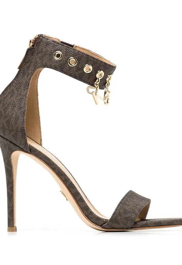 Michael Michael Kors Kelli 110 mm sandaler med logotyp - Brun