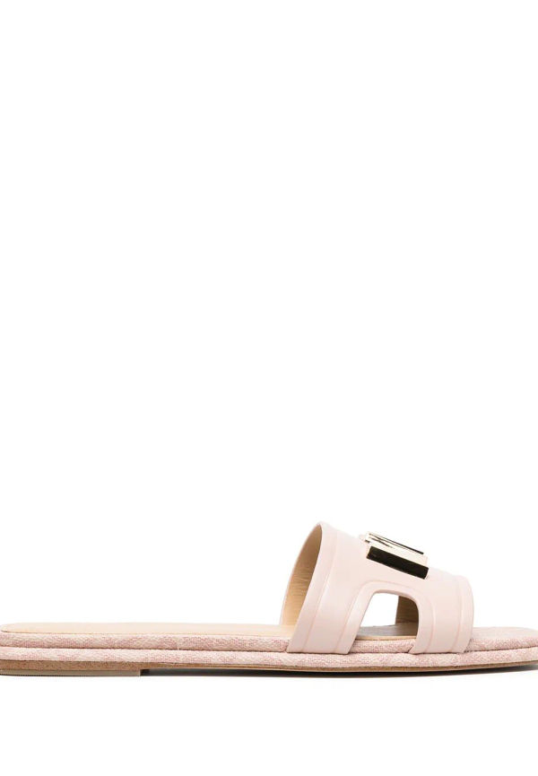 Michael Michael Kors Kippy lädertofflor - Rosa