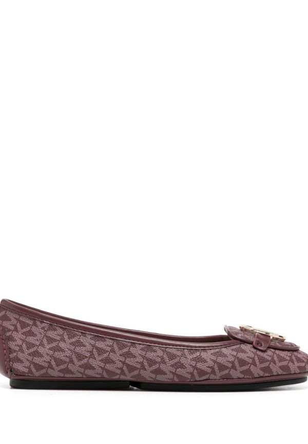 Michael Michael Kors Lillie ballerinaskor med monogram - Röd