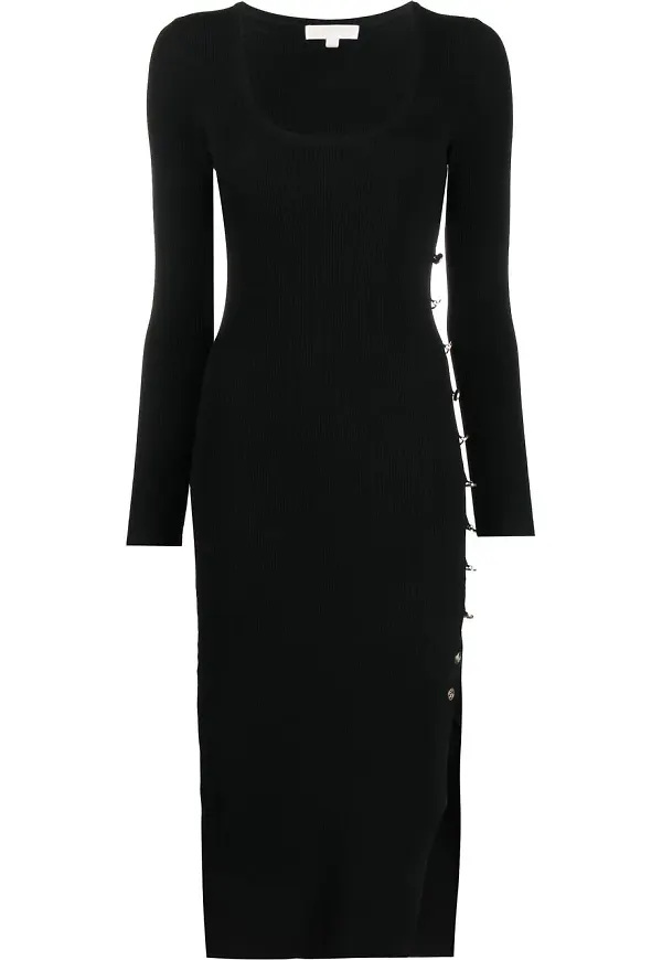 Michael Michael Kors långärmad bodycon-klänning - Svart