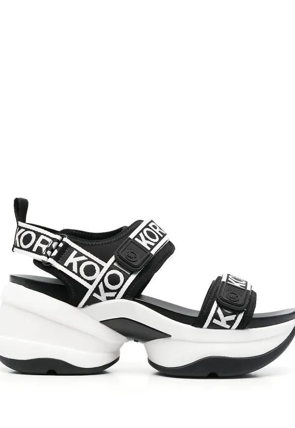 Michael Michael Kors Maverick sandaler med logotyp - Svart