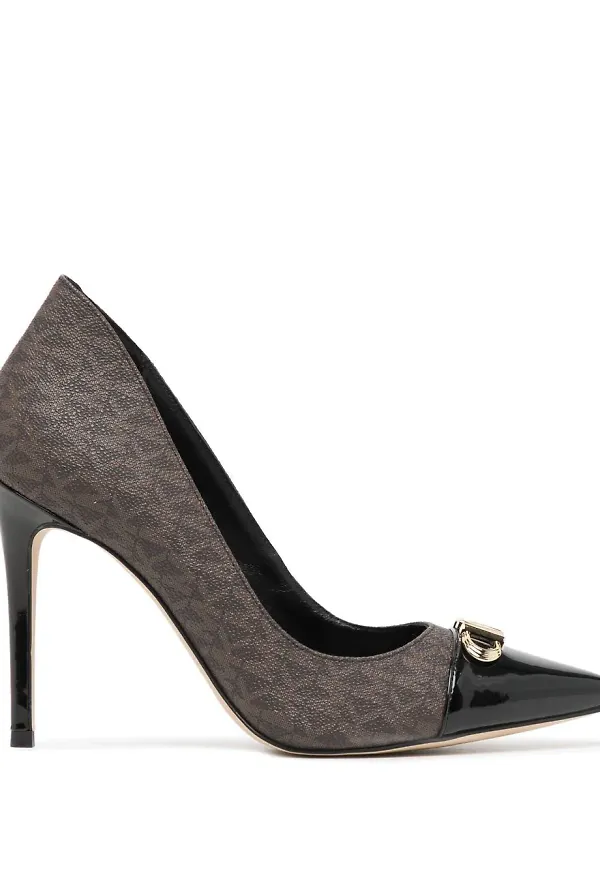 Michael Michael Kors Parker pumps med monogram - Brun