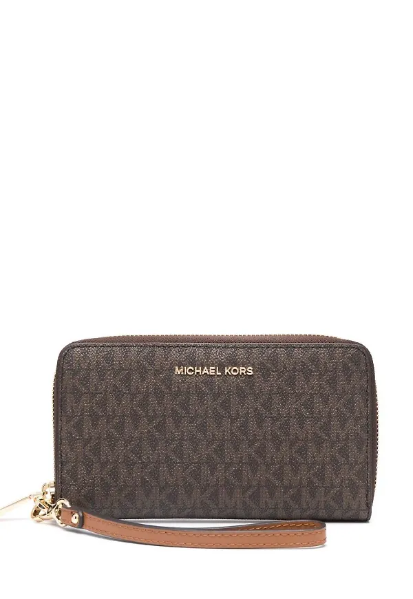 Michael Michael Kors portmonnä med monogram - Brun