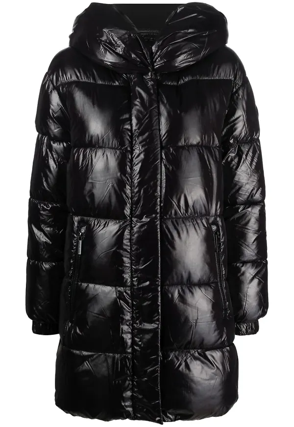 Michael Michael Kors puffjacka med huva - Svart
