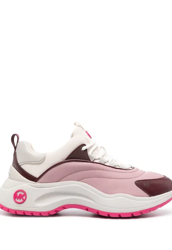Michael Michael Kors sneakers med mockapanel - Rosa