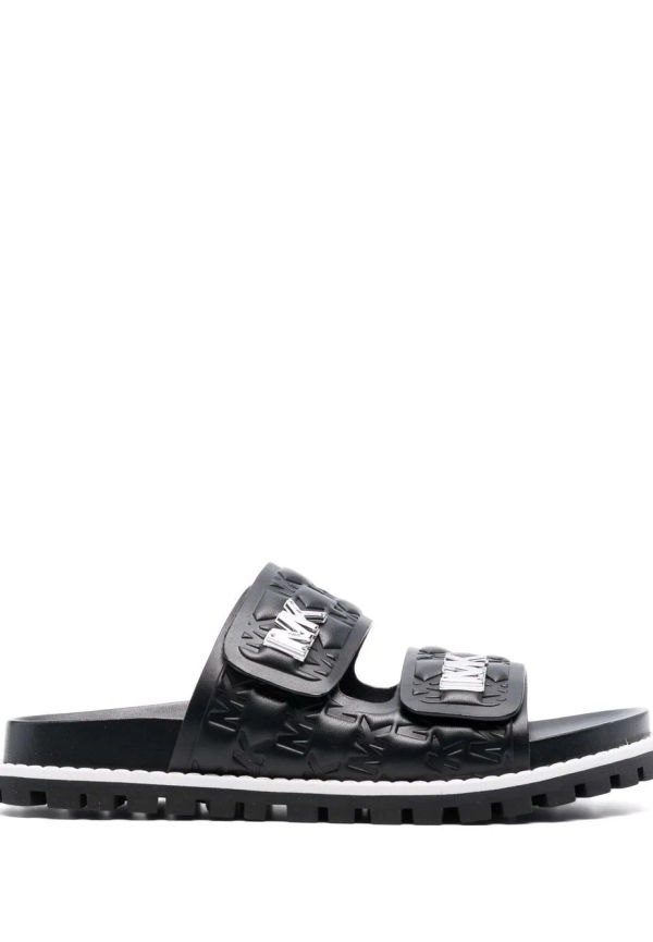 Michael Michael Kors Stark sandaler med präglad logotyp - Svart