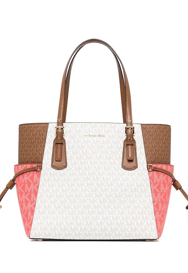 Michael Michael Kors Voyager totebag i skinn - Flerfärgad