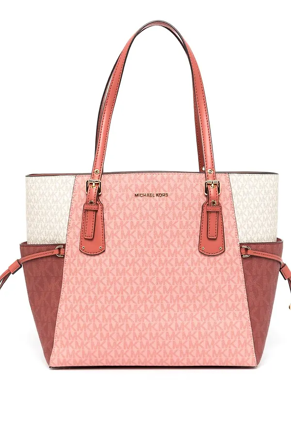 Michael Michael Kors Voyager totebag i skinn - Rosa