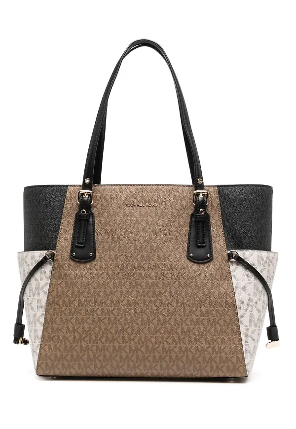 Michael Michael Kors Voyager totebag i skinn - Svart