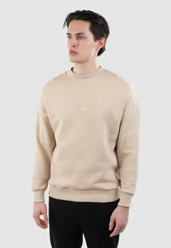 Mick High Collar Drop Shoulder Sweater