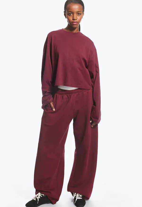 Mid-Rise Heavyweight Barrel Sweatpants