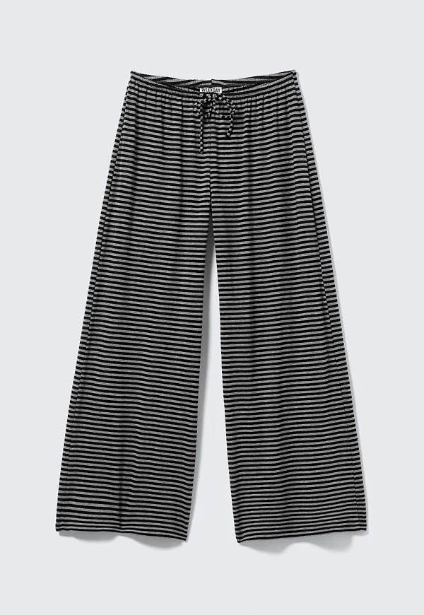 Mid Rise Loose Wide Leg Lyocell Trousers