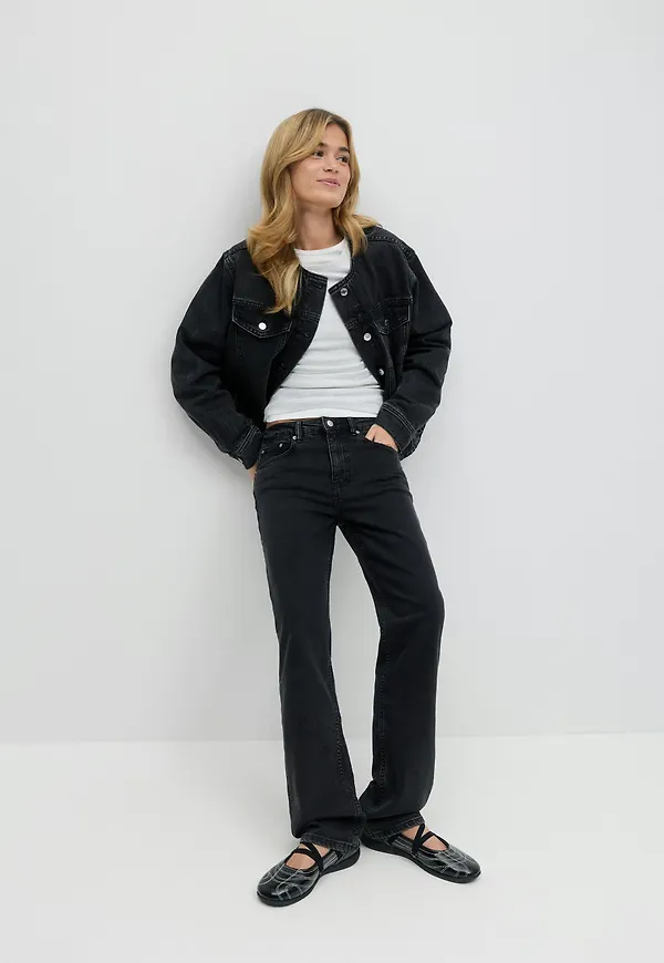 Mid straight jeans