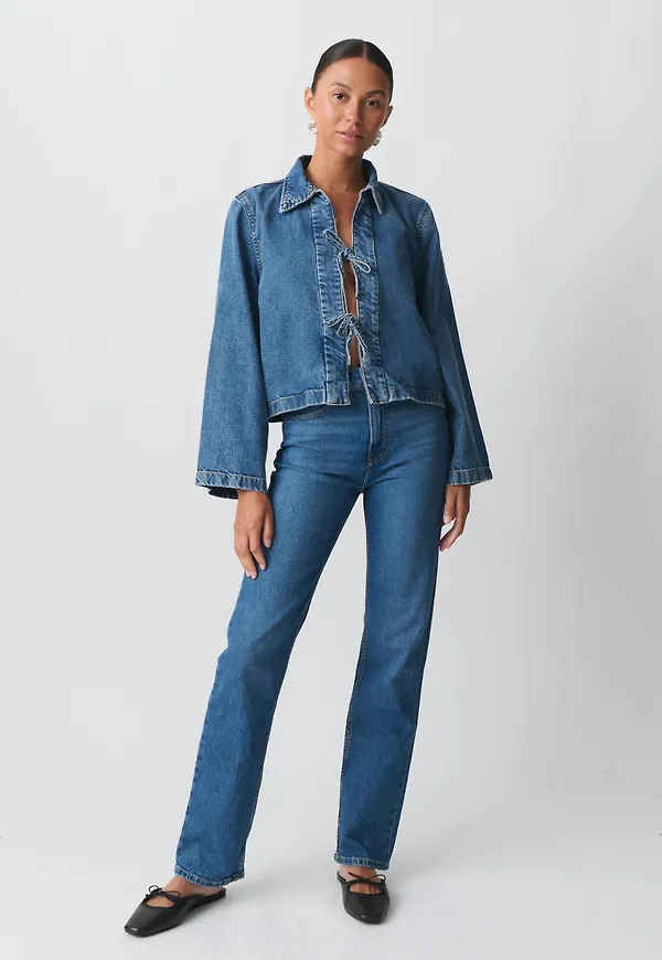 Mid straight jeans