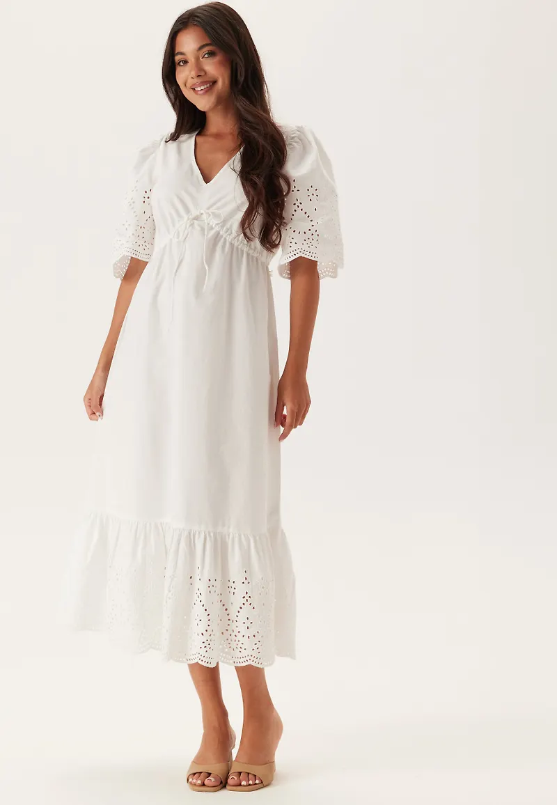 Midi Broderie Anglaise Dress