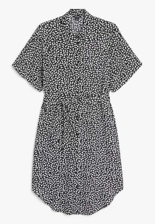 Midi shirt dress - Black