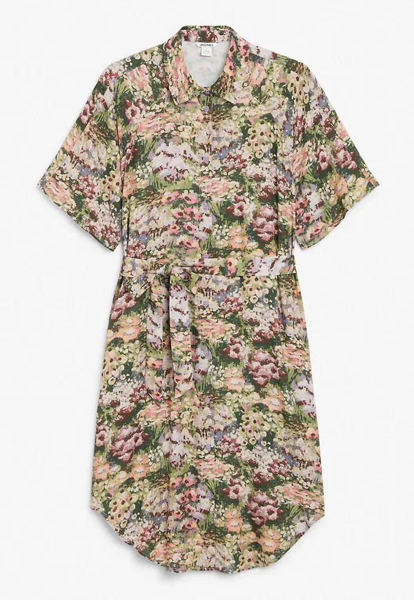 Midi shirt dress - Blue
