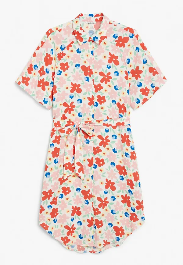 Midi shirt dress - Orange