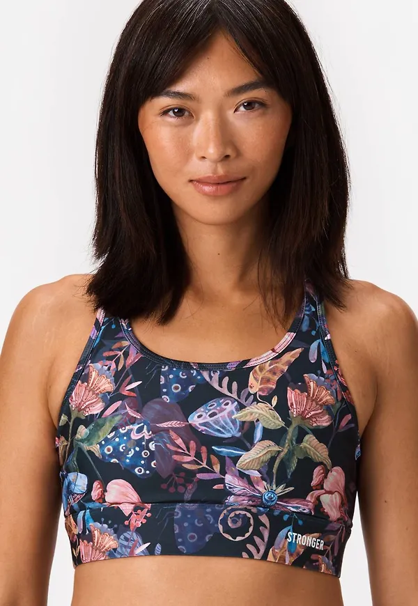Midnight Garden Sports Bra