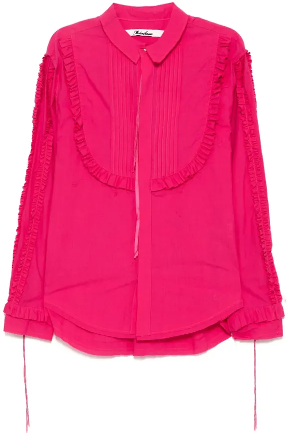 midorikawa blus med osydd fåll - Rosa