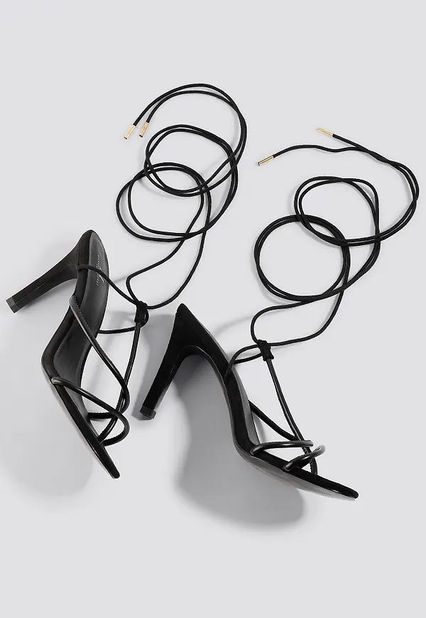 Milena Karl x NA-KD Strappy Sandal - Black