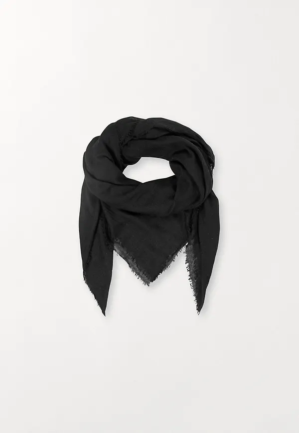 Mill Wool Scarf - Black
